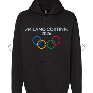 NWT 2026 Winter Olympics Milano Cortina 2026 Black Hoodie size SMLXLXXL